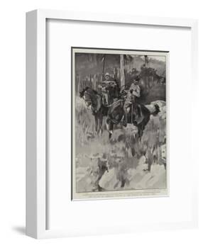The Death of General Symons at the Battle of Talana Hill-Frank Craig-Framed Giclee Print