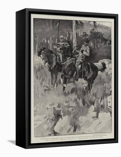 The Death of General Symons at the Battle of Talana Hill-Frank Craig-Framed Premier Image Canvas