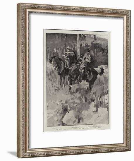 The Death of General Symons at the Battle of Talana Hill-Frank Craig-Framed Giclee Print