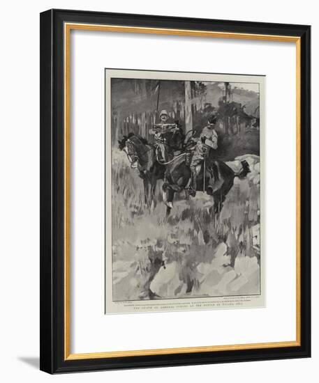 The Death of General Symons at the Battle of Talana Hill-Frank Craig-Framed Giclee Print