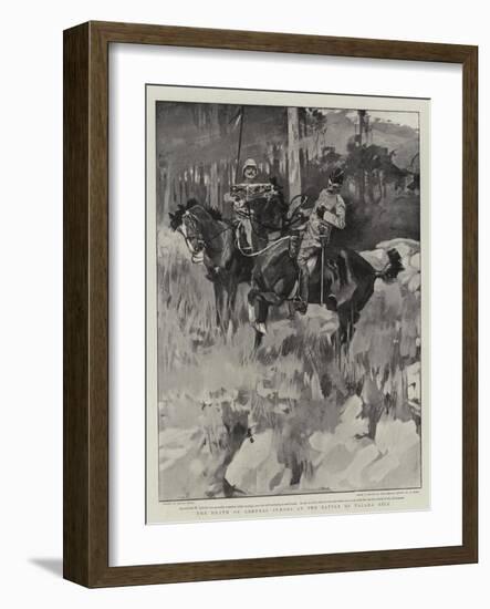 The Death of General Symons at the Battle of Talana Hill-Frank Craig-Framed Giclee Print