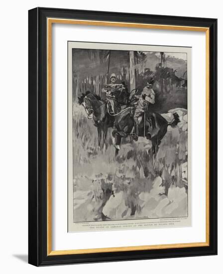 The Death of General Symons at the Battle of Talana Hill-Frank Craig-Framed Giclee Print