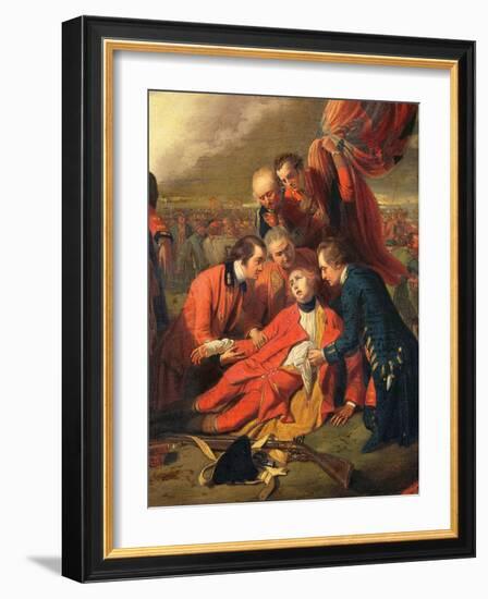 The Death of General Wolfe (1727-59), C.1771 (Detail)-Benjamin West-Framed Giclee Print