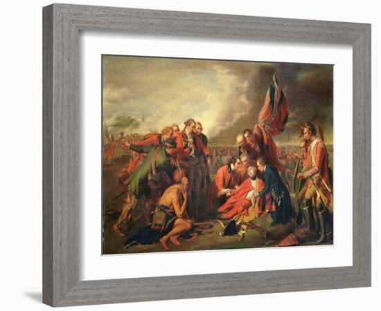 The Death of General Wolfe (1727-59), C.1771-Benjamin West-Framed Giclee Print