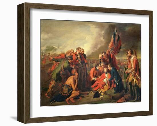 The Death of General Wolfe (1727-59), C.1771-Benjamin West-Framed Giclee Print