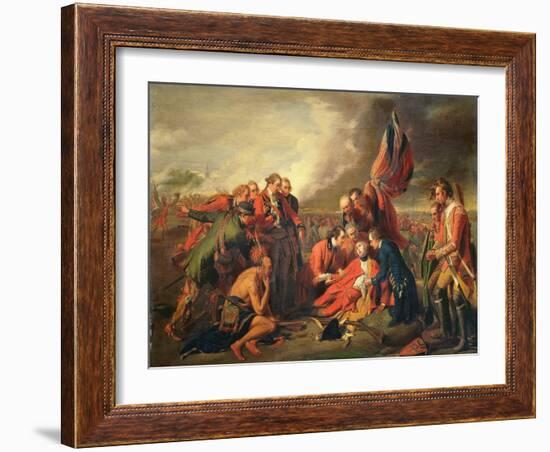 The Death of General Wolfe (1727-59), C.1771-Benjamin West-Framed Giclee Print