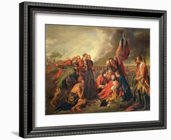 The Death of General Wolfe (1727-59), C.1771-Benjamin West-Framed Giclee Print