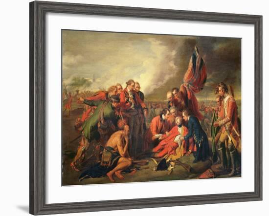 The Death of General Wolfe (1727-59), C.1771-Benjamin West-Framed Giclee Print