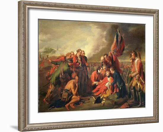 The Death of General Wolfe (1727-59), C.1771-Benjamin West-Framed Giclee Print