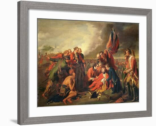 The Death of General Wolfe (1727-59), C.1771-Benjamin West-Framed Giclee Print