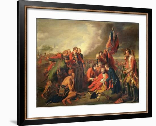 The Death of General Wolfe (1727-59), C.1771-Benjamin West-Framed Giclee Print