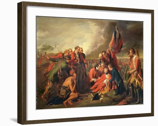 The Death of General Wolfe (1727-59), C.1771-Benjamin West-Framed Giclee Print