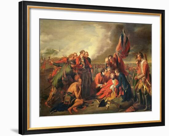 The Death of General Wolfe (1727-59), C.1771-Benjamin West-Framed Giclee Print