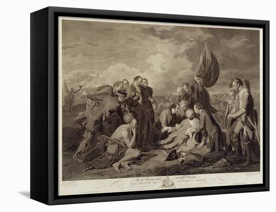 The Death of General Wolfe (1727-59), Engraved by William Woollett (1735-85) C.1776 (Engraving)-Benjamin West-Framed Premier Image Canvas