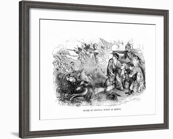 The Death of General Wolfe at Quebec, 1759-null-Framed Giclee Print