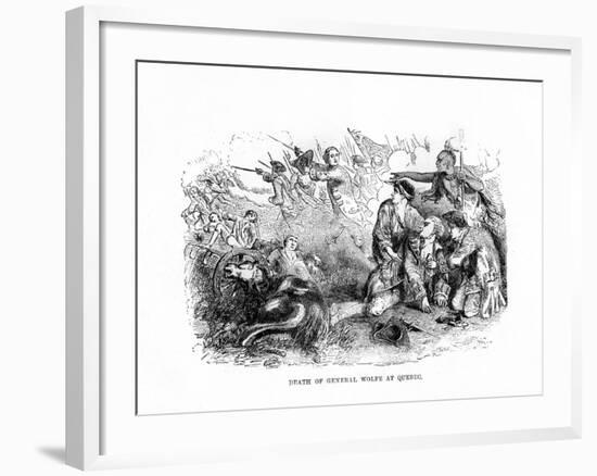 The Death of General Wolfe at Quebec, 1759-null-Framed Giclee Print