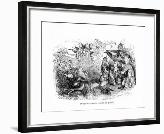 The Death of General Wolfe at Quebec, 1759-null-Framed Giclee Print