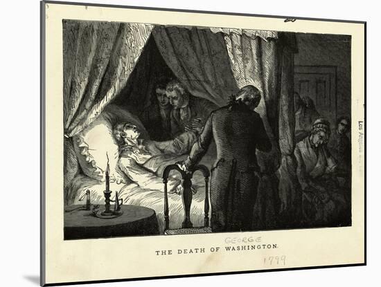 The Death of George Washington-null-Mounted Giclee Print