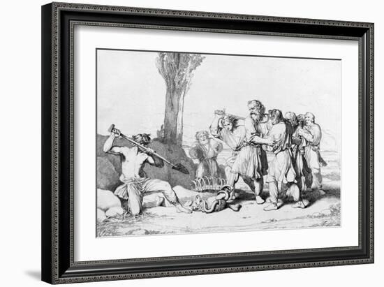 The Death of Grand Duke Oleg, before 1839-Fyodor Antonovich Bruni-Framed Giclee Print