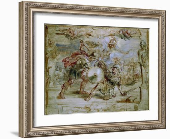 The Death of Hector, 1630-1635-Peter Paul Rubens-Framed Giclee Print