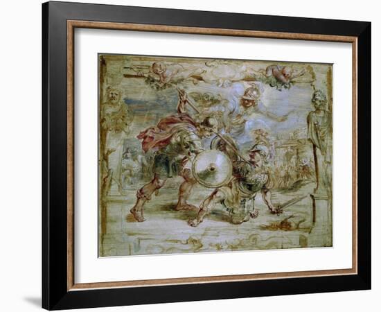 The Death of Hector, 1630-1635-Peter Paul Rubens-Framed Giclee Print