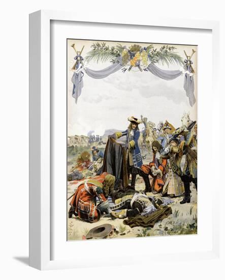The Death of Henri De La Tour D'Auvergne, Vicomte De Turenne-Maurice Leloir-Framed Art Print