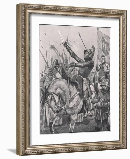 The Death of Henry Hotspur, 21st July 1403, Illustration from 'British Battles on Land and Sea',…-Richard Caton Woodville-Framed Giclee Print