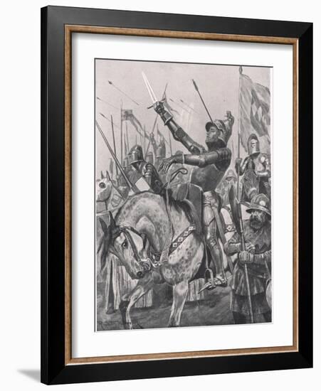 The Death of Henry Hotspur, 21st July 1403, Illustration from 'British Battles on Land and Sea',…-Richard Caton Woodville-Framed Giclee Print
