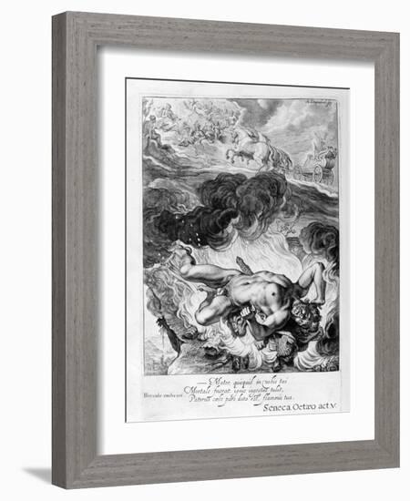 The Death of Hercules, 1655-Michel de Marolles-Framed Giclee Print
