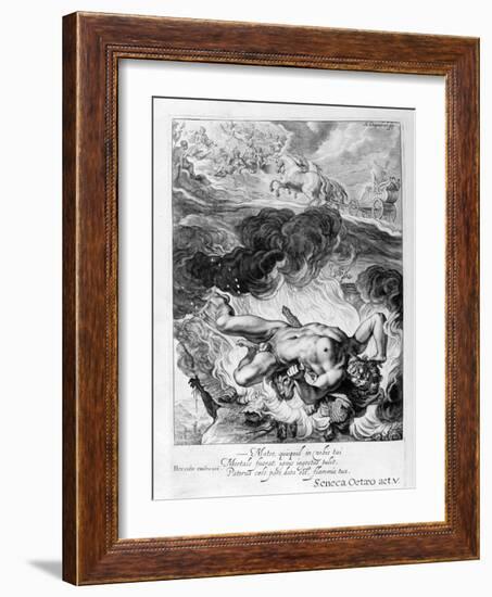 The Death of Hercules, 1655-Michel de Marolles-Framed Giclee Print