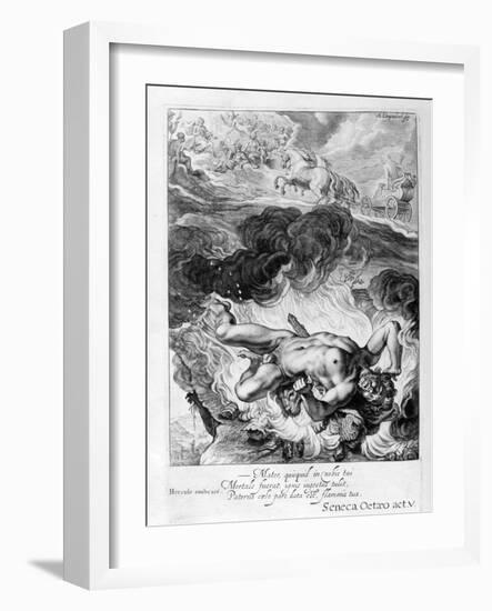 The Death of Hercules, 1655-Michel de Marolles-Framed Giclee Print