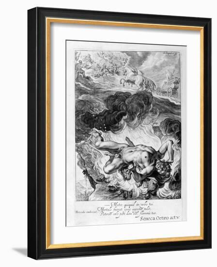 The Death of Hercules, 1655-Michel de Marolles-Framed Giclee Print