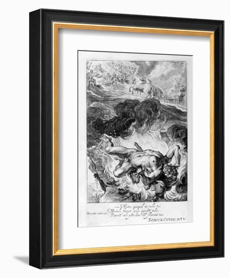 The Death of Hercules, 1655-Michel de Marolles-Framed Giclee Print