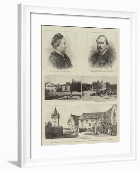 The Death of Hh the Duke of Saxe-Coburg and Gotha, Kg, Views in the Duchy of Saxe-Coburg-Henry William Brewer-Framed Giclee Print