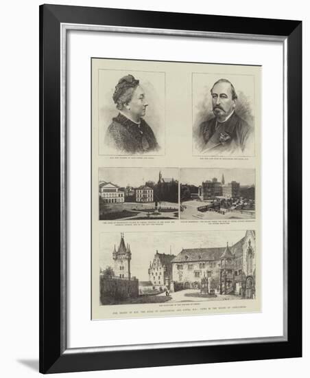 The Death of Hh the Duke of Saxe-Coburg and Gotha, Kg, Views in the Duchy of Saxe-Coburg-Henry William Brewer-Framed Giclee Print