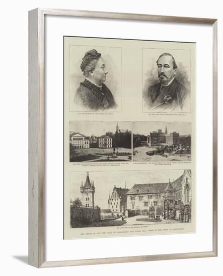 The Death of Hh the Duke of Saxe-Coburg and Gotha, Kg, Views in the Duchy of Saxe-Coburg-Henry William Brewer-Framed Giclee Print