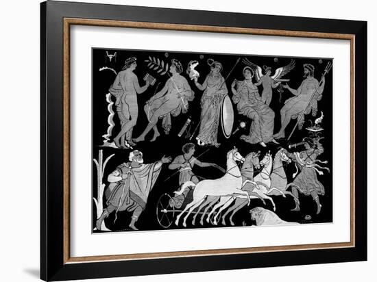 The Death of Hippolytus, 4th Century BC-null-Framed Giclee Print