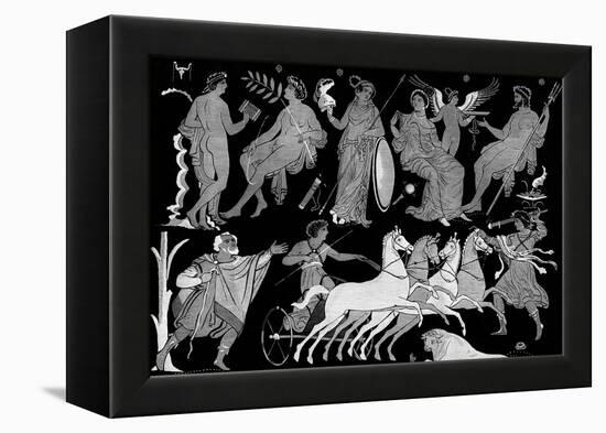 The Death of Hippolytus, 4th Century BC-null-Framed Premier Image Canvas