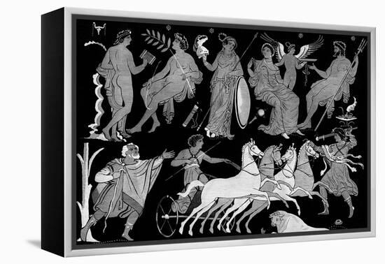 The Death of Hippolytus, 4th Century BC-null-Framed Premier Image Canvas