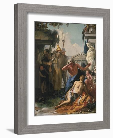 The Death of Hyacinthus, C.1753-Giambattista Tiepolo-Framed Giclee Print