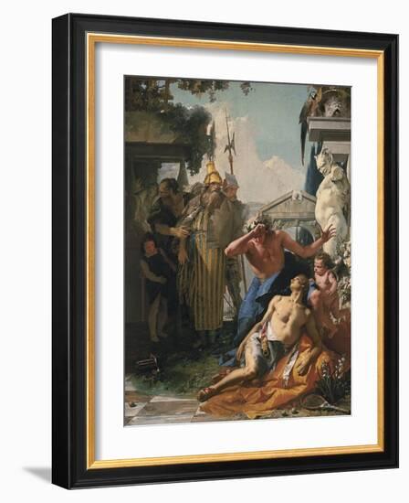 The Death of Hyacinthus, C.1753-Giambattista Tiepolo-Framed Giclee Print