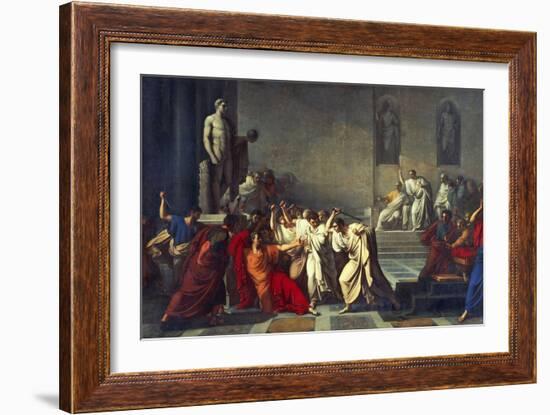 The Death of Julius Caesar, 1793-99-Vincenzo Camuccini-Framed Giclee Print