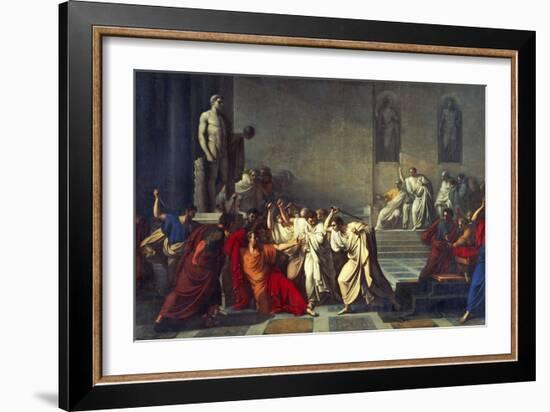 The Death of Julius Caesar, 1793-99-Vincenzo Camuccini-Framed Giclee Print