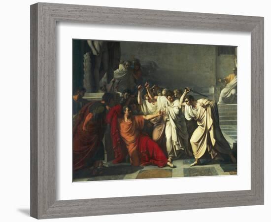 The Death of Julius Caesar, 1805-1806-Vincenzo Camuccini-Framed Giclee Print