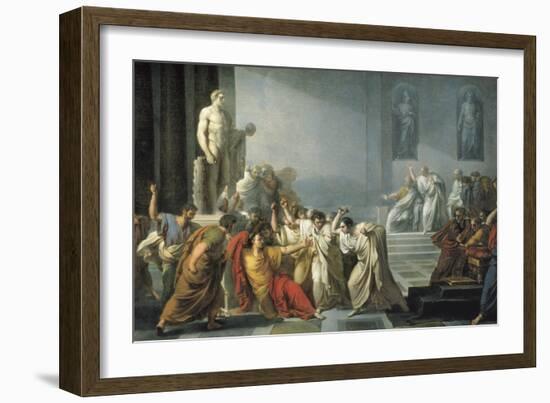 The Death of Julius Caesar-Vincenzo Camuccini-Framed Art Print