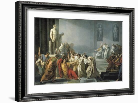 The Death of Julius Caesar-Vincenzo Camuccini-Framed Art Print