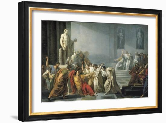 The Death of Julius Caesar-Vincenzo Camuccini-Framed Art Print