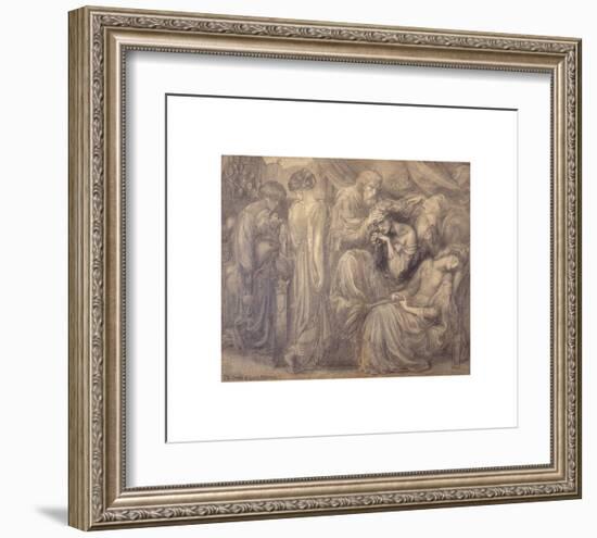 The Death of Lady Macbeth-Dante Gabriel Rossetti-Framed Premium Giclee Print