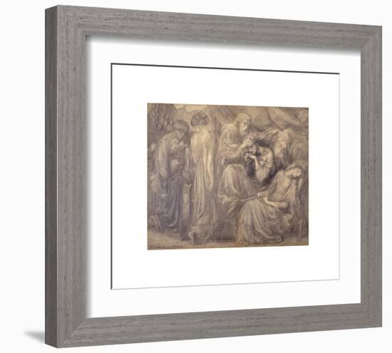 The Death of Lady Macbeth-Dante Gabriel Rossetti-Framed Premium Giclee Print