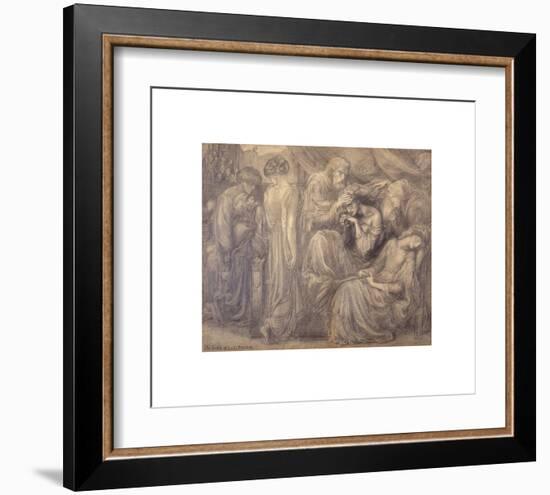 The Death of Lady Macbeth-Dante Gabriel Rossetti-Framed Premium Giclee Print